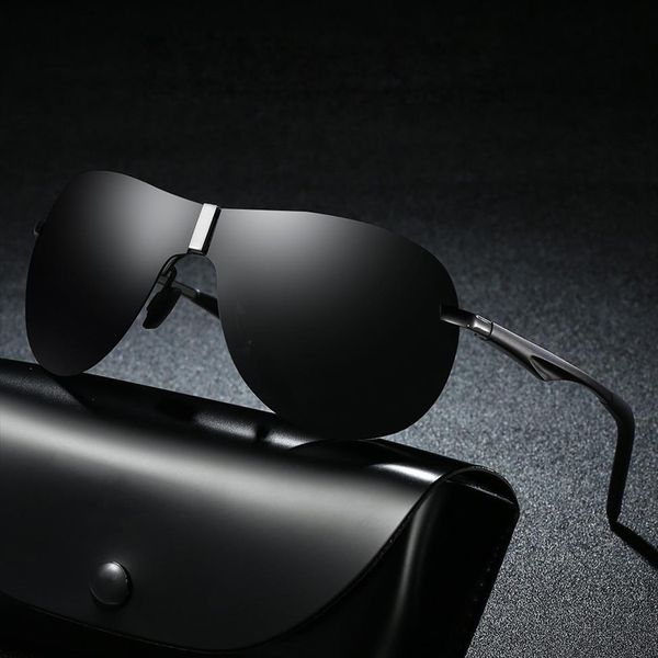 

bruno dunn aluminum magnesium mens sunglasses men polarized coating mirror glasses oculos male eyewear accessories for, White;black