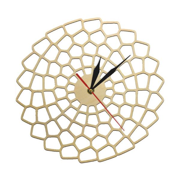 

wall clocks minimalist art silent non-ticking wooden clock farmhouse style geometric watch kitchen living room bedroom decor