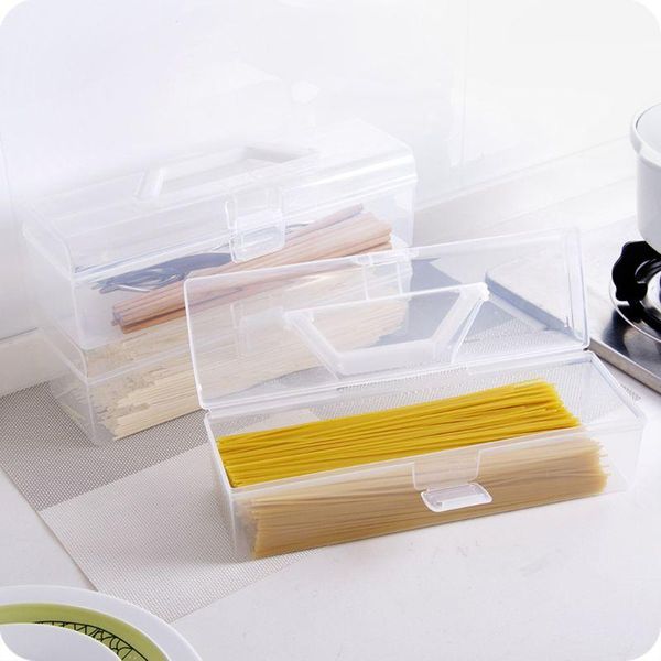 

kitchen handheld chopsticks tableware spaghetti noodle storage box pasta container with lid bottles & jars