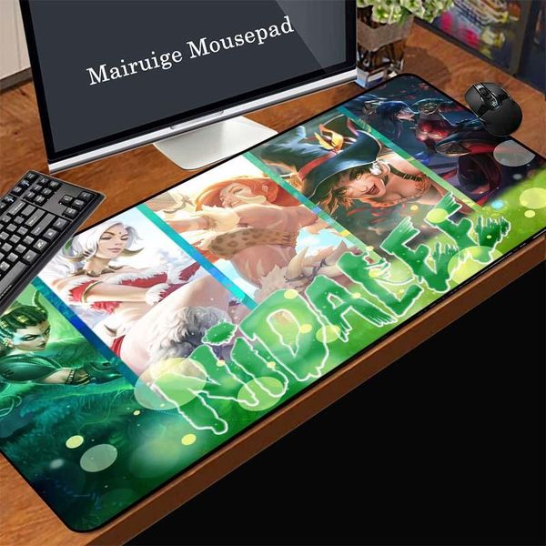 

mouse pads & wrist rests mairuige and durable natural rubber cute pad league of legends skin large pc keyboard mat multifunctional carpet