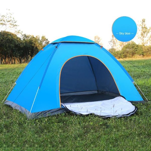 

tents and shelters automatic tent waterproof oxford cloth camping shelter winter hiking survival emergency 1-2 person outdoor accessories