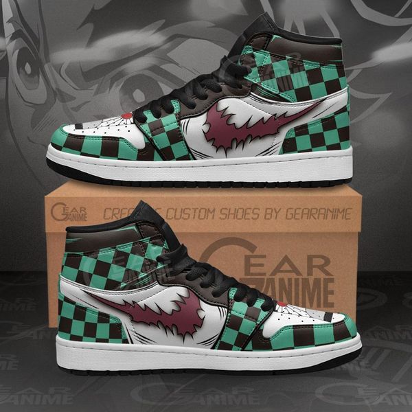 

tanjiro kamado sneakers demon slayer custom anime sho
