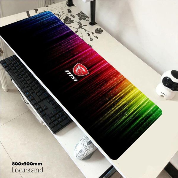 

mouse pads & wrist rests 2021 pad msi logo keyboard mat large size 400mm*800/900mm extended soft rubber mousepad gaming xxl computer mat.