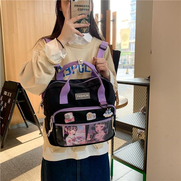 

backpack 2021 multi-purpose women bag female cute transparent jelly school backpacks for teens harajuku kawaii small travel bags
