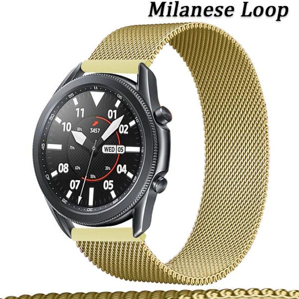 

watch bands 20mm/22mm band for samsung galaxy 3 46mm/42mm/active 2/gear s3 belt magnetic loop bracelet huawei gt/2/2e/pro strap, Black;brown