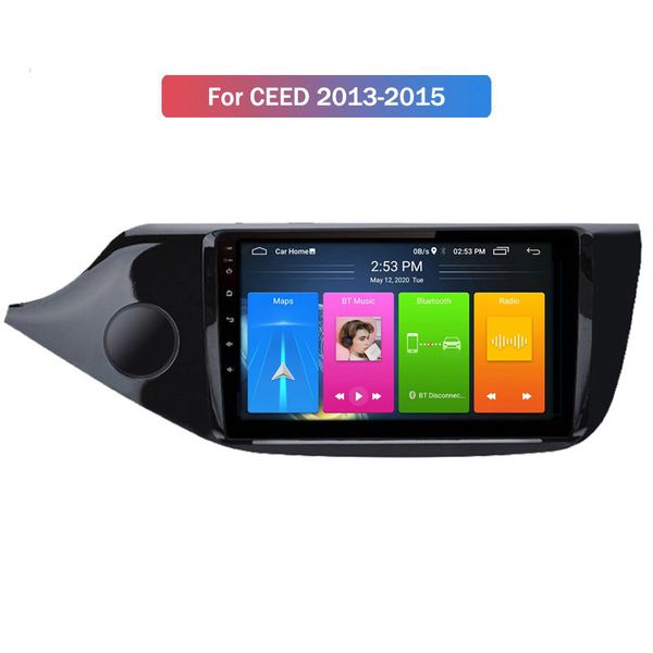 Android 10.0 2 Din 4 Core WiFi GPS Navi Carro DVD player para Kia Ceed 2013-2015