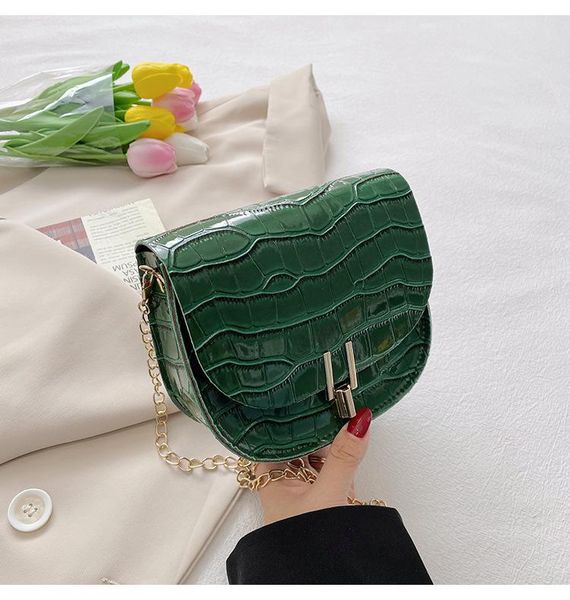 

evening bags fashion chians shoulder women pu leather crocodile pattern crossbody designer bolsa feminina purse and handbags