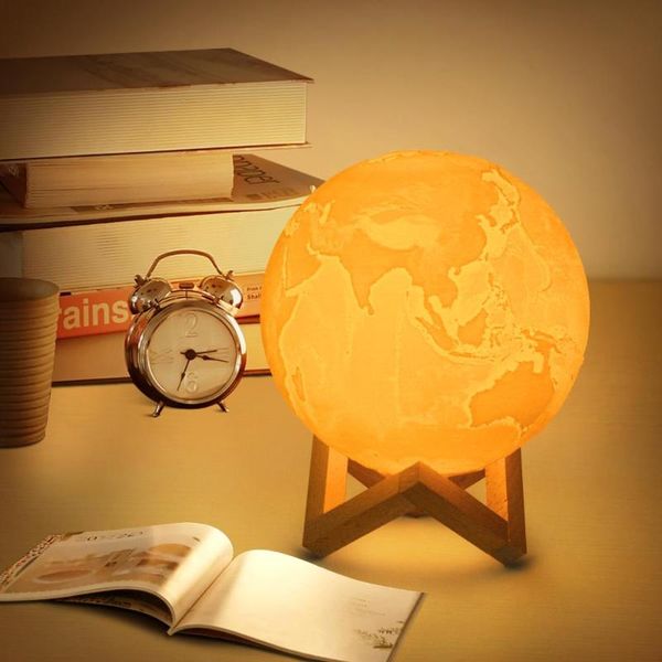 

table lamps touch sensor light bedside lamp usb 3d print moon lights bedroom romantic 2 color for home decor