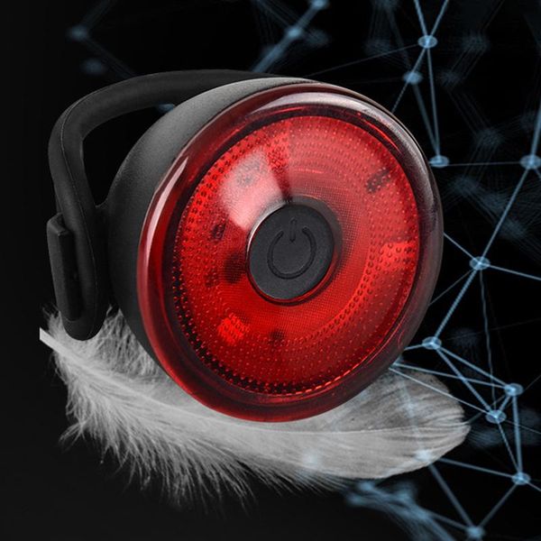 

creative bicycle taillight bike safety alarm light back rear cycling outdoor riding equipment accessories lights