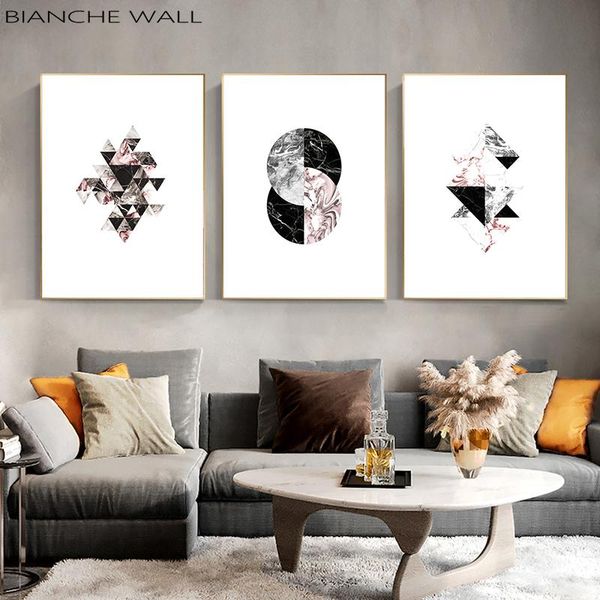 

paintings marble pattern geometry abstract nordic poster prints minimalist wall art canvas painting modern picture home decor
