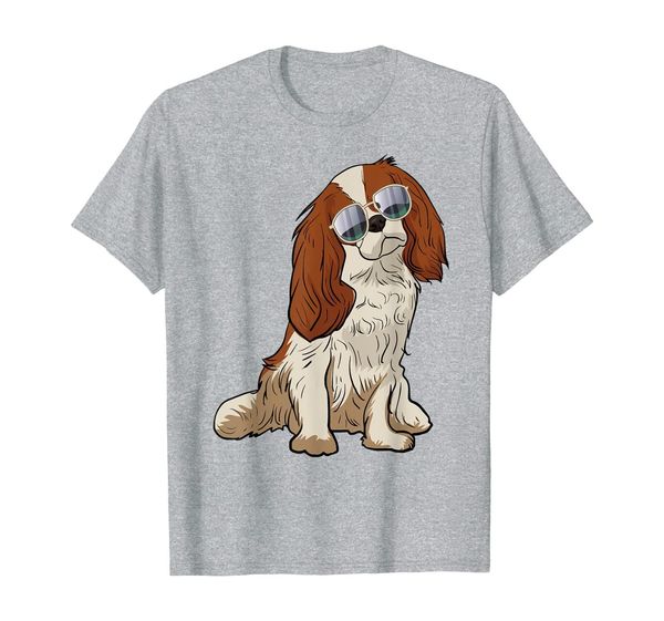 

cavalier king charles spaniel shirt, gift for dog lovers, White;black