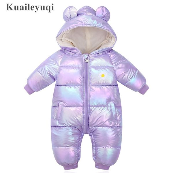 Born Crianças Inverno Bebê Roupas À Prova D 'Água Romper para Menina Boy Jumpsuit Algodão Macacões Crianças Traje Infantil Roupas 220106