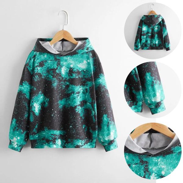 

men's hoodies & sweatshirts boys and girls fashion print hoodie toddler kids cotton hooded pullover sweatshirt pure jacket clothing 202, Black