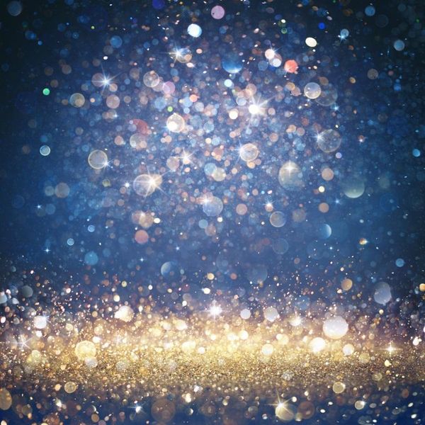 

party decoration dark blue and golden light spot backdrop pography background baby shower celebration po booth studio decor