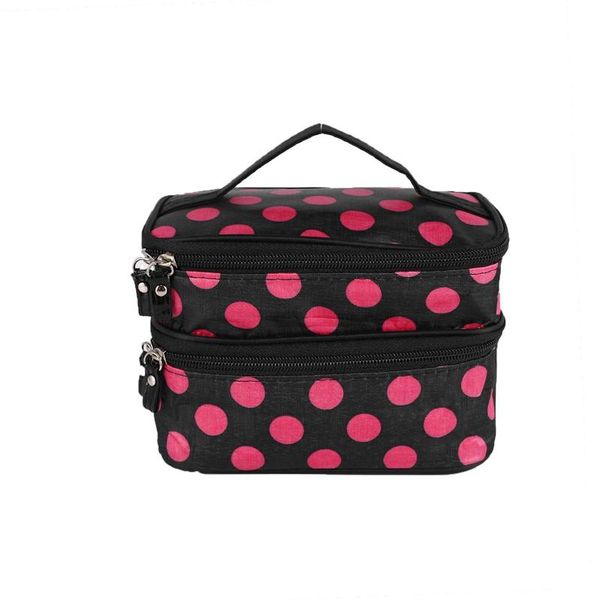 

peas pattern makeup case with 2 zipper cosmetic bags & cases