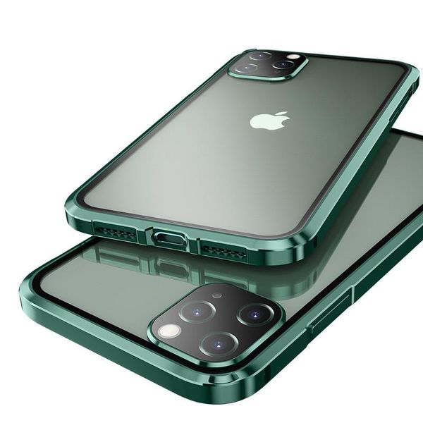 

cell phone pouches armor metal case for 12 12pro shockproof clear tempered glass cover 11 pro max 12mini coque
