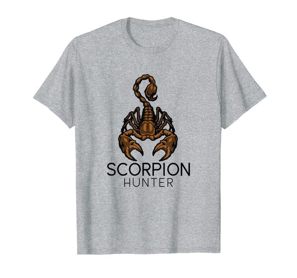 

scorpion hunter t-shirt outdoor hunting mens gift, White;black