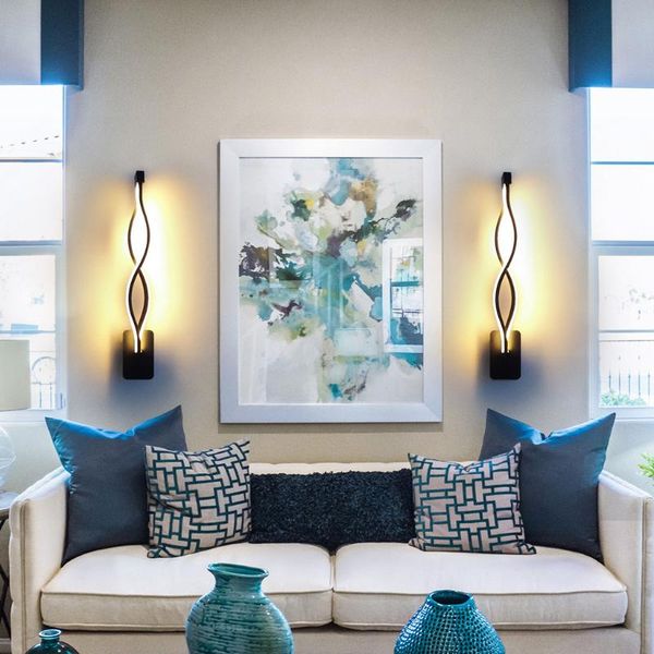 

wall lamp wavy 16w modern minimalist led ceiling light indoor bedroom