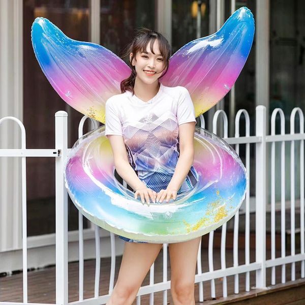 

life vest & buoy outdoor women swimming ring thicken creativity colorful rings inflatable stylish zwembad pool accessories