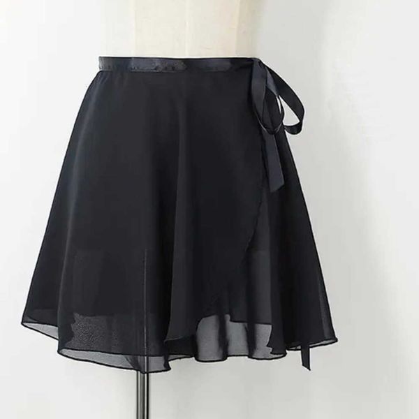 

skirts las mujeres de baile ballet, falda gasa velo s55color estampado floral prctica leotardo ballet ijt4, Black