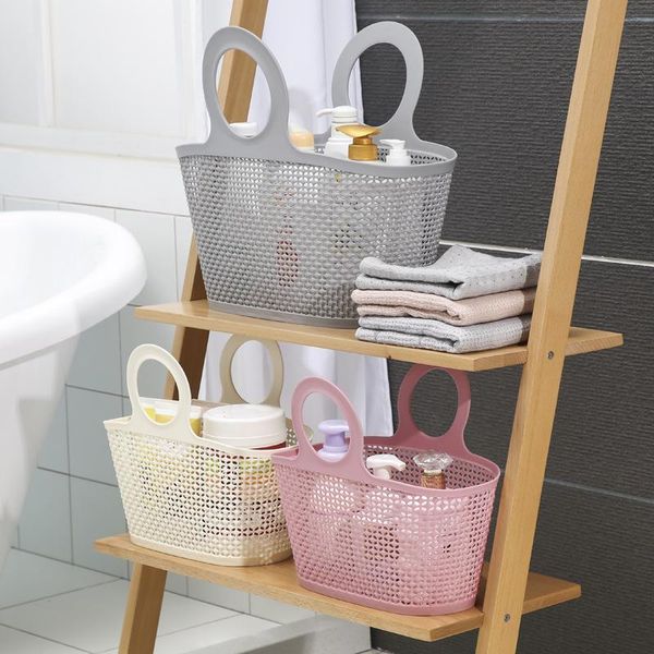 

storage baskets foldable underwear mesh portable laundry basket bathroom hollow washing women bath home clothes organizer