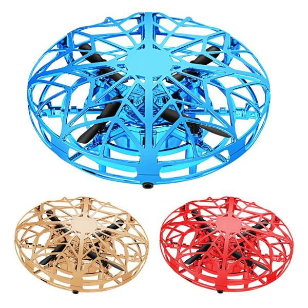 

small animal supplies mini collision avoidance induction gesture remote control ufo four-axis interactive drone children's aircraft toy
