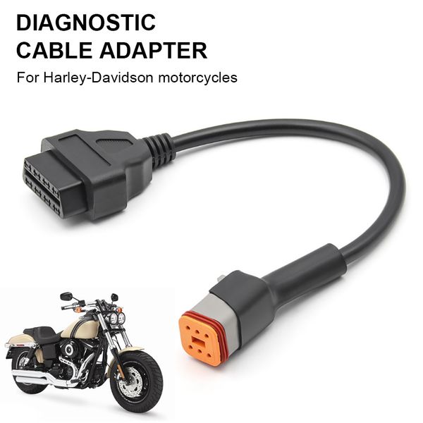 

for harley davidson motorcycle 6 pin to 16 pin obd2 diagnostic cables adapter