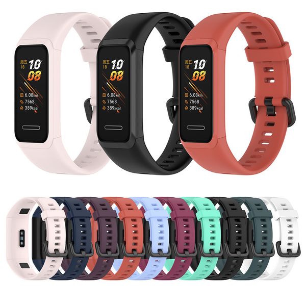 

replacement silicone wrist straps for huawei honor band 4 5 smart wristband strap watchband bracelet