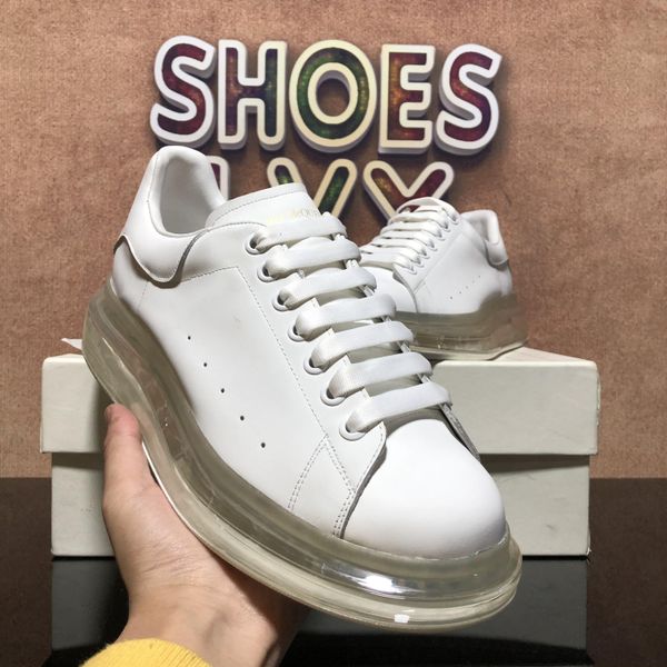 

men women designers shoes 3m grey reflective sneakers fashion genuine leather velet outdoor platform casual shoe with box, Black