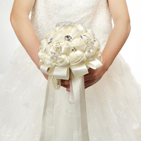 

wedding flowers bouquets fairy rhinestones decorate brides weddings supplies