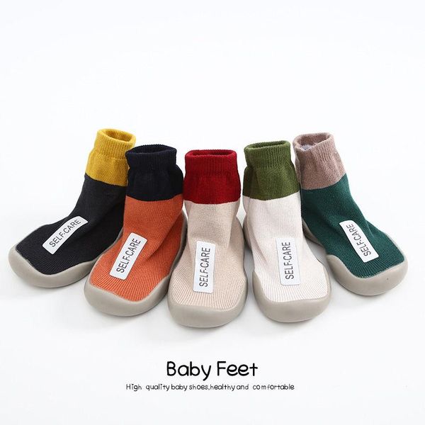 

baby boys sock shoes girl children floor anti-slip first walkers