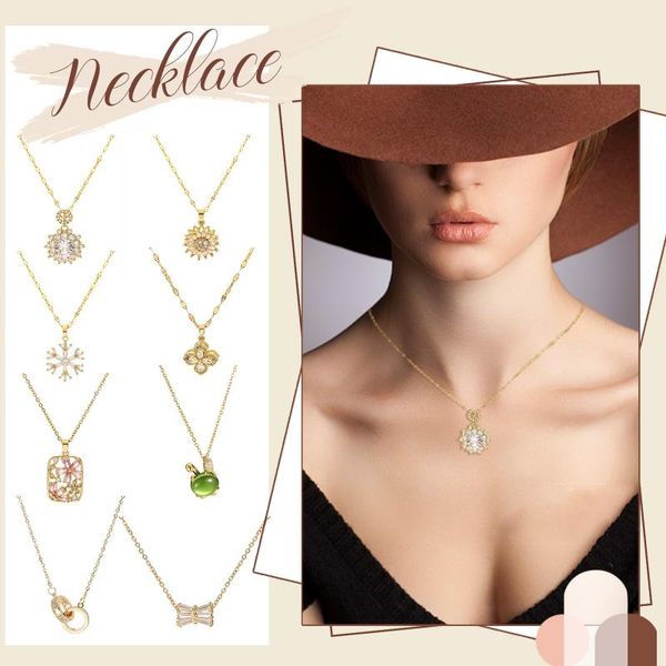 

chains ladies fashion necklace heart pendant wedding romantic memory projection for women girl friend gifts #t1p, Silver