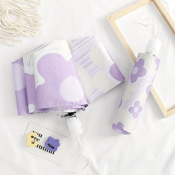 

umbrellas unique cute umbrella waterproof folding purple sun protection women rain sombrilla terraza household products ei50ys