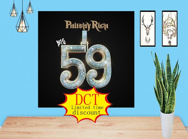 

big 59 philthy rich album poster rap music cover silk art print
