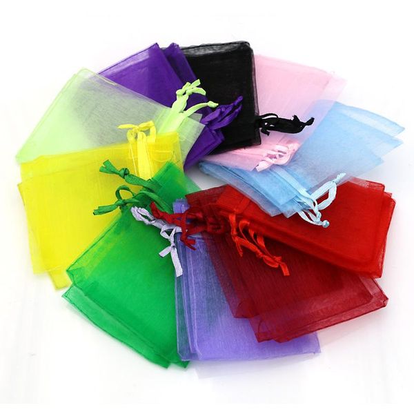 

gift wrap 50pcs all size colorful organza wedding jewellery pouch favour bag 7x9 9x12 10x15 11x16 13x18 15x20 17x23 20x30 30x40cm