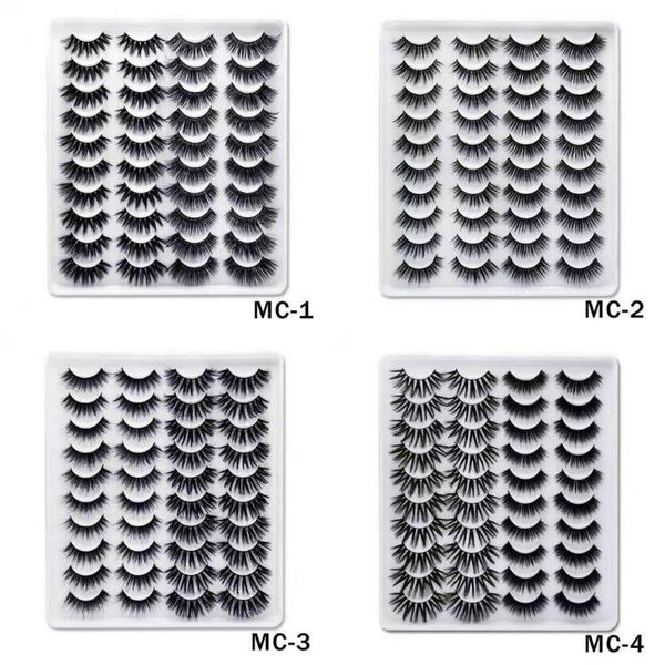 

pairs faux mink lashes eyelashes false natural volume eyelash extension for makeup book