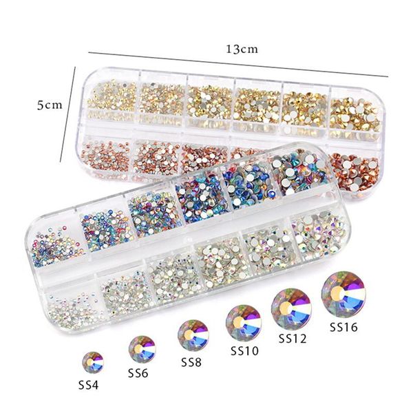 

nail art kits mixed color chameleon stone rhinestone small irregular beads 3d decoration in wheel accessoriess