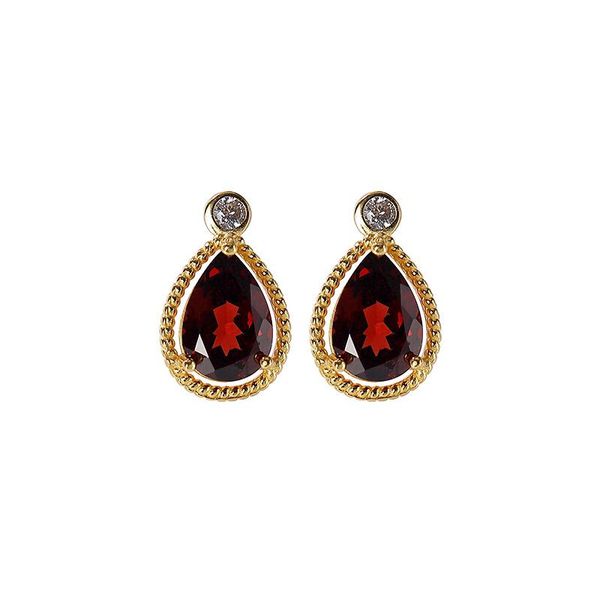 

stud s925 sterling silver gold-plated natural garnet earrings personality affordable luxury hollow drop-shaped women's, Golden;silver