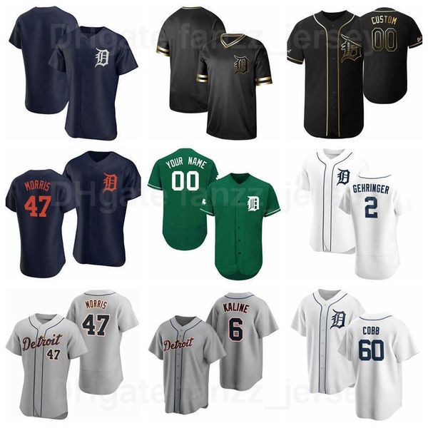 

baseball 5 hank greenberg jersey 60 ty cobb 6 al kaline 2 charlie gehringer 47 jack morris 3 alan trammell flexbase cool base pullover coope, Blue;black