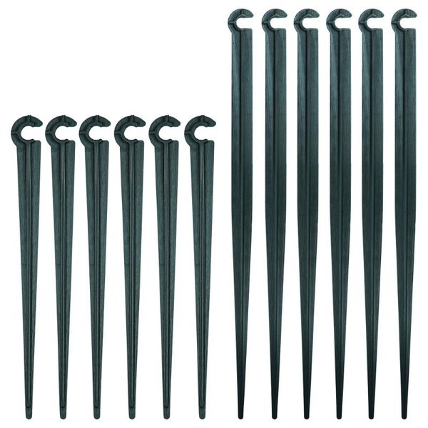 

watering equipments 50-1000pcs garden 1/4" hose 11cm 20cm "c" shape fixed stems holder bracket 4/7mm drip irrigation pipe ins