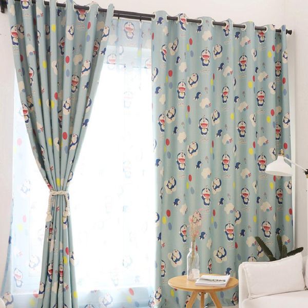

curtain & drapes cartoon cute children's bedroom curtains blue