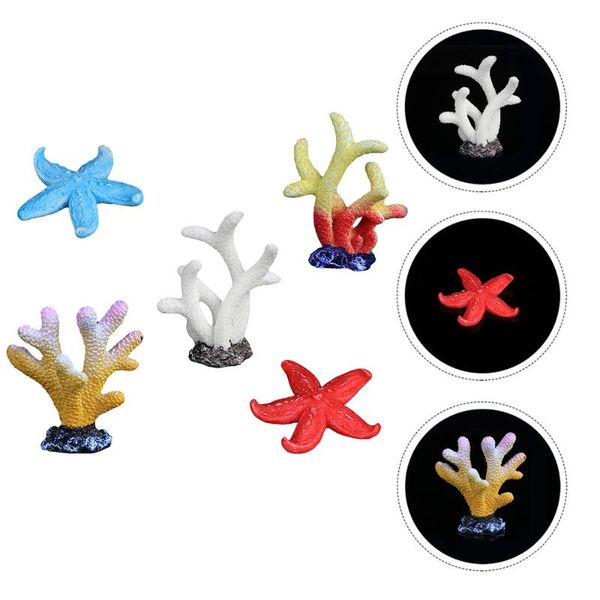

5pcs miniature coral landscape aquarium decorations