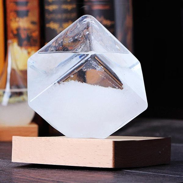 

decorative objects & figurines water-cube weather items bottle colorful desktransparent crystal glass valentine's day gift storm decora
