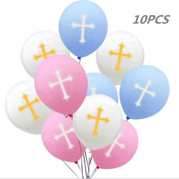 

party decoration easter 12 inch cross ltex balloon holiday celebration supplies, wedding, birthday