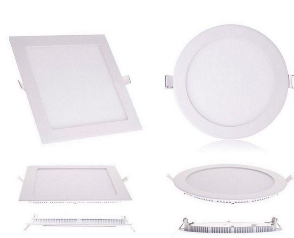 EU estoque Ultrathin 9W 12W 15W 18W 23W LED Painel Luzes SMD2835 Downlight AC110-240V Fixture teto para baixo luz quente / fresco / natural