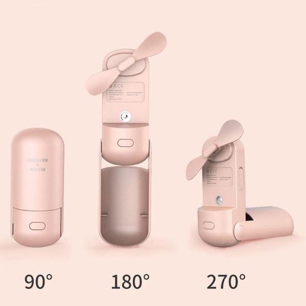 

electric fans cpdd mini handheld spray fan quiet portable pocket usb rechargeable personal for adults kids home travel