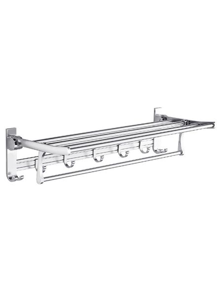 

space aluminum bathroom wall hanging towel rack rod punching toilet storage set racks