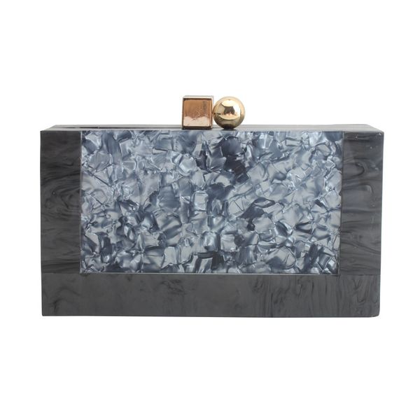 

fashion evening bag 2021 summer acrylic splicing hand chain messenger banquet dress dinner