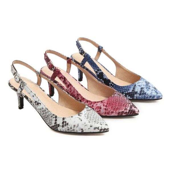 

dress shoes fashion women prints snakeskin grain sandals pumps super high heels 5.5cm square heel lady lace-up party, Black