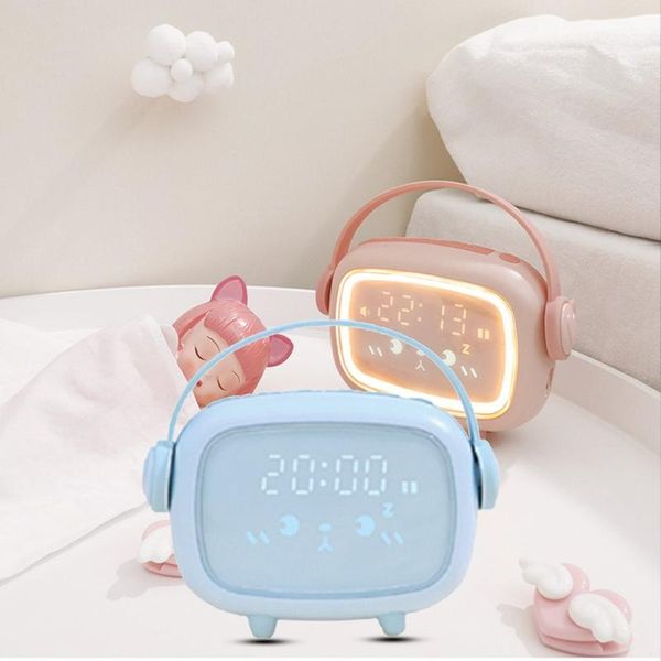 Altri orologi Accessori Mini sensore intelligente multifunzionale a 3 colori Sveglia con luce notturna USB Durevole Snooze per l'allenamento del sonno